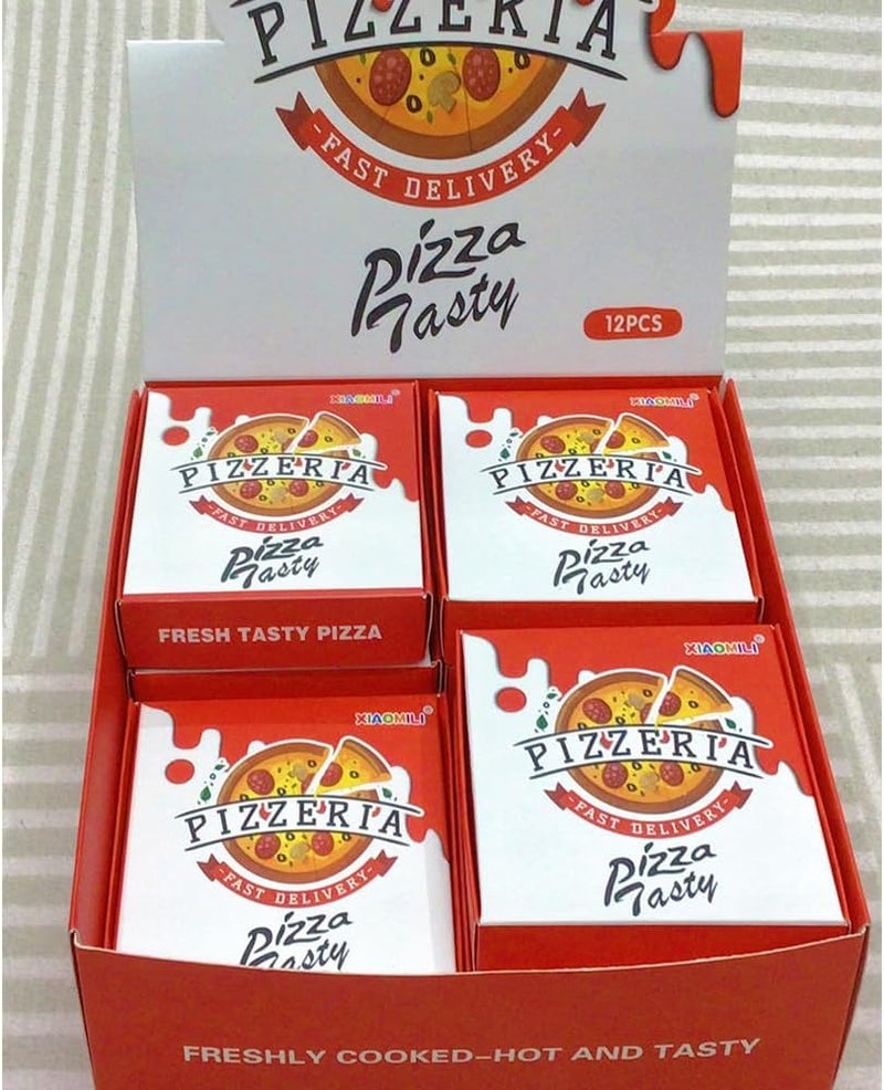 QFSH Funny Pencils Erasers Pizza Puzzle Erasers Cute Fun Novelty Office Supplies - Image 5